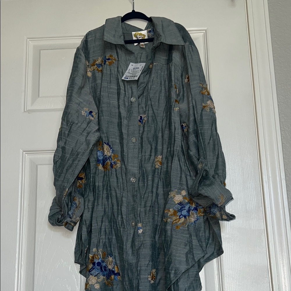 Floral Button-Up Shirt